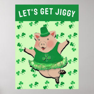 Poster St. Patrick's Day Party Jig irlandais