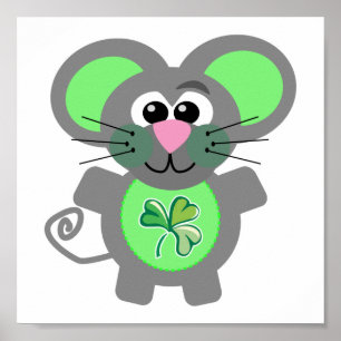 Poster St. Patty&apos ; s Day Goofkins souris
