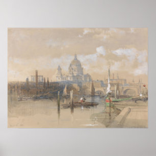 Poster St. Paul’s (1862-1863) David Roberts