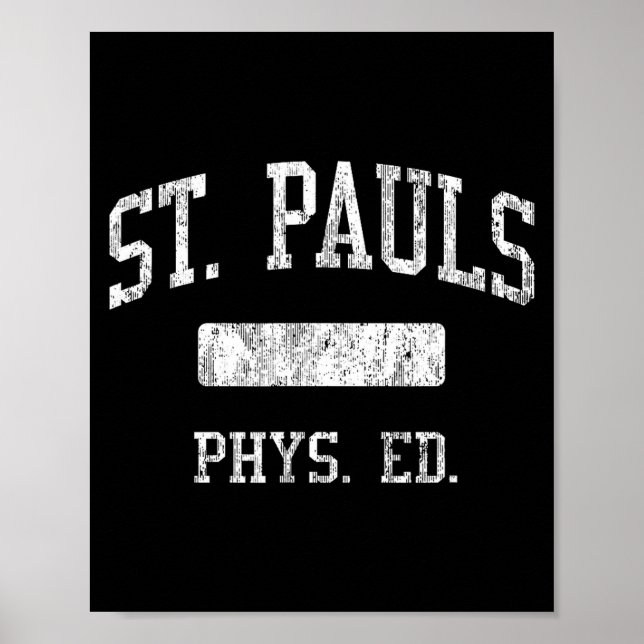 Poster St. Pauls High School Hs Saint Pauls Nc Phys Ed  (Devant)