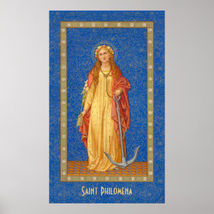 Poster St. Philomena avec Ancre (SNV 051)
