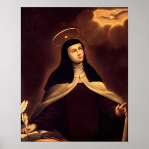 Poster St Teresa de Avila Catholique Saint Therese Arco