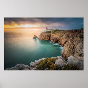 Poster St Vincent de cap   Sagres, Algarve, Portugal