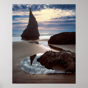 Poster Stack en forme d'épine Face Rock Wayside, OR