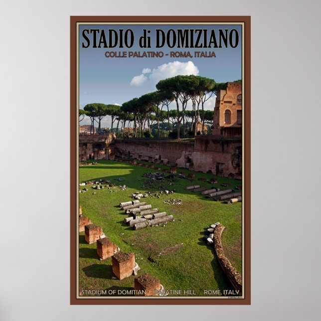 Poster Stade Domitien sur le mont Palatine (Devant)
