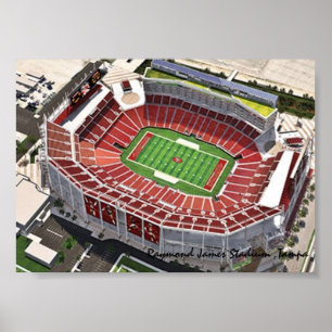 Poster Stade Raymond James, Tampa, FL