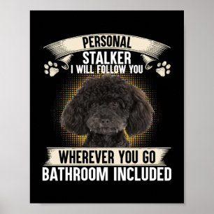 Poster Stalker Personnel Je Vais Vous Suivre Poodle Amate