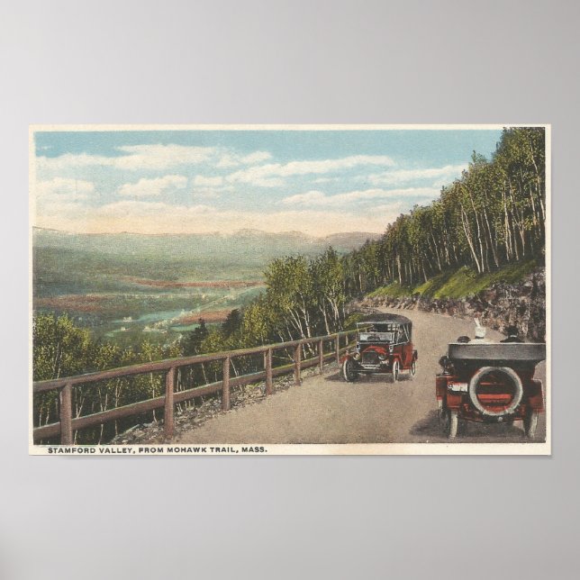 Poster Stamford Valley de Mohawk Trail, Massachussets (Devant)