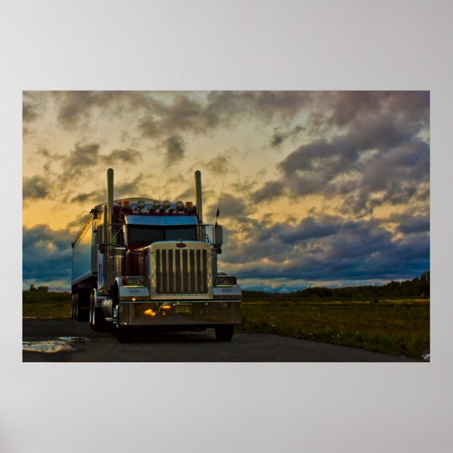 Poster Stand de camion Sky fine art print (Devant)