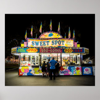 Poster Stand de concession du carnaval