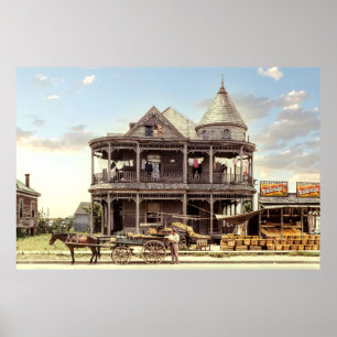 Poster Stand de fruits maison - Houston Texas 1943