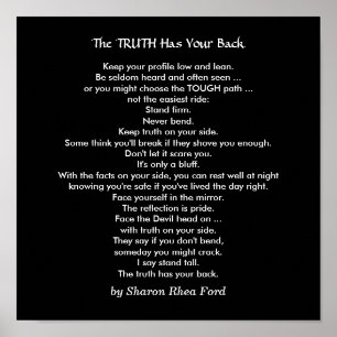 Poster Stand Tall with Truth by SRF