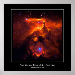 Poster Star Cluster Pismis 24, coeur de NGC 6357