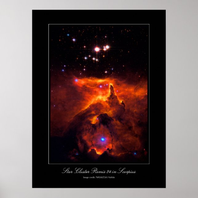 Poster Star Cluster Pismis 24, coeur de NGC 6357 (Devant)