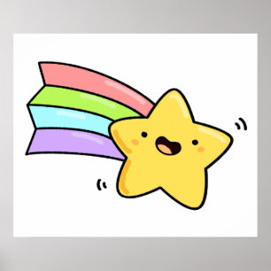 Poster Star de tir de Cute Kawaii