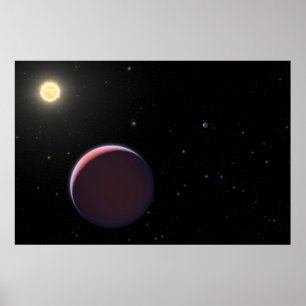 Poster Star Kepler 51 et Trois planètes géantes comme le 