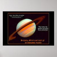 Star Worlds Arcade 40e anniversaire Rétro