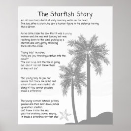 Poster Starfish Story, Starfish Throver, Starfish Poem