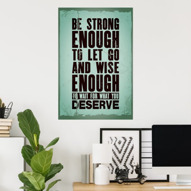 Poster - Stark genug sein (Heimbüro)
