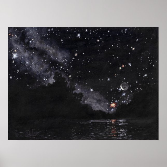 Poster Starlit River Attente Scorpio : 24x18 Imprimer (Devant)