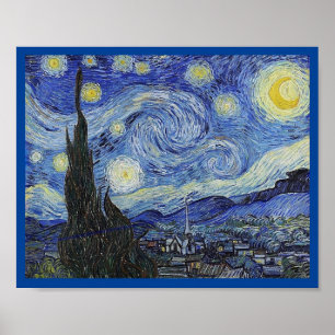 Poster Starry Night by Van Gogh, Fine Art,