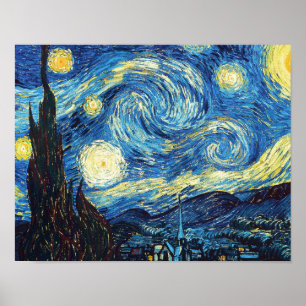 Poster Starry Night by Vincent Van Gogh