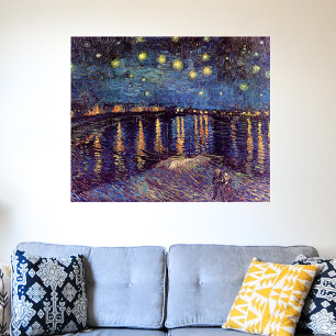 Poster Starry Night Over the Rhone par Vincent van Gogh