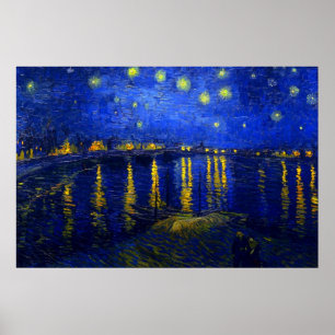 Poster Starry Night Over the Rhone Print