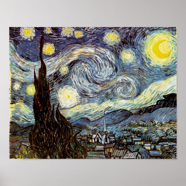 Poster Starry Night Van Gogh Art (Devant)