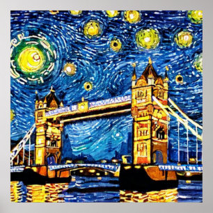 Poster Starry Starry Night Londres Angleterre