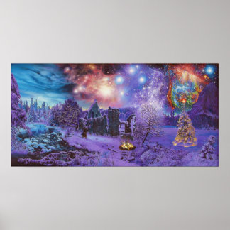 Poster "Stars et neige"