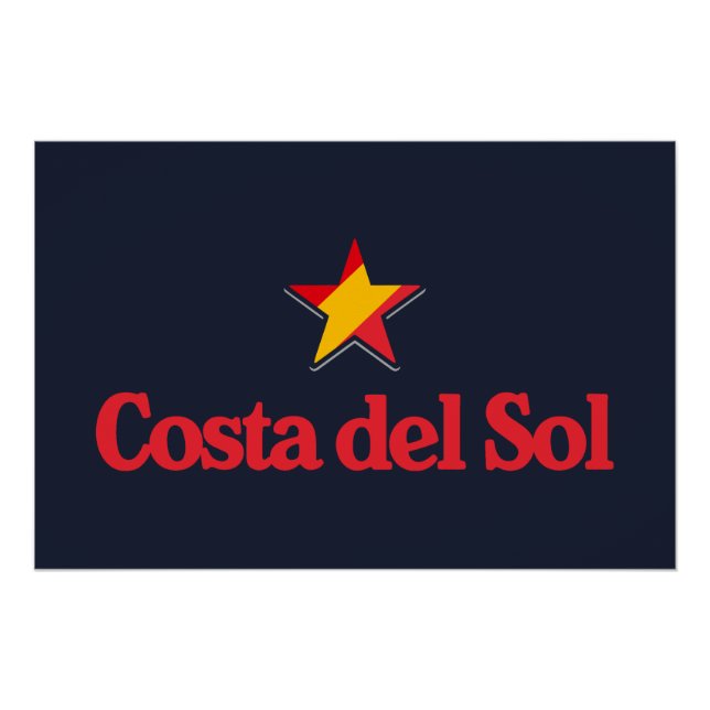 Poster Stars of Spain – Costa del Sol (Devant)