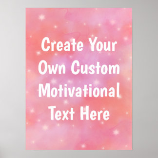 Poster Stars Roses Dreamy Citation Motivationnelle Person
