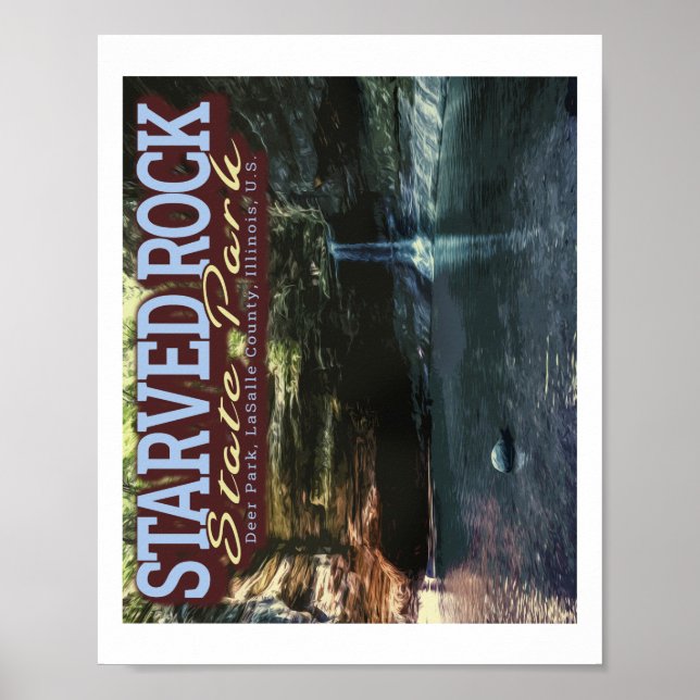 POSTER STARVVÉ ROCK STATE PARK - OGLESBY - ILLINOIS US (Devant)