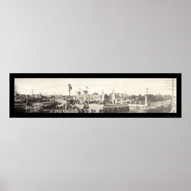 Poster State Fair Dallas TX Photo 1908 (Devant)