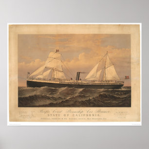 Poster "State of California" Steamer (1275A)