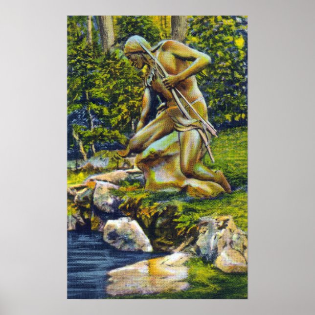 Poster State Park Statue indienne (Devant)