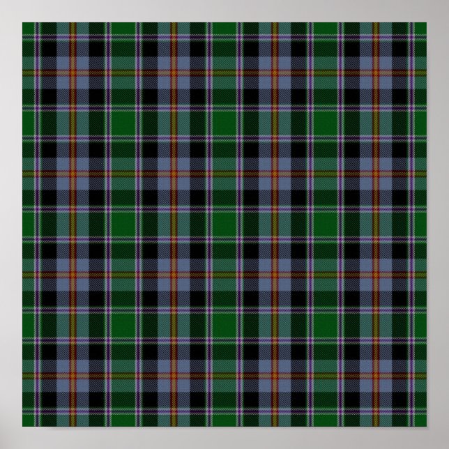 Poster State Tartan - Colorado - Téléchargement numérique (Devant)