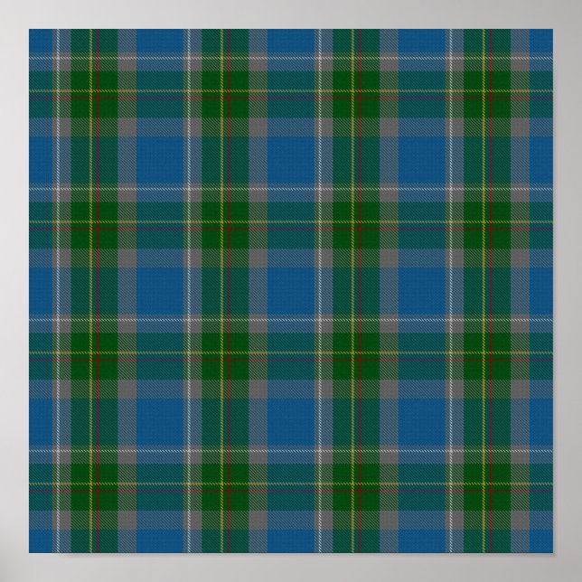 Poster State Tartan - Connecticut - Téléchargement numéri (Devant)