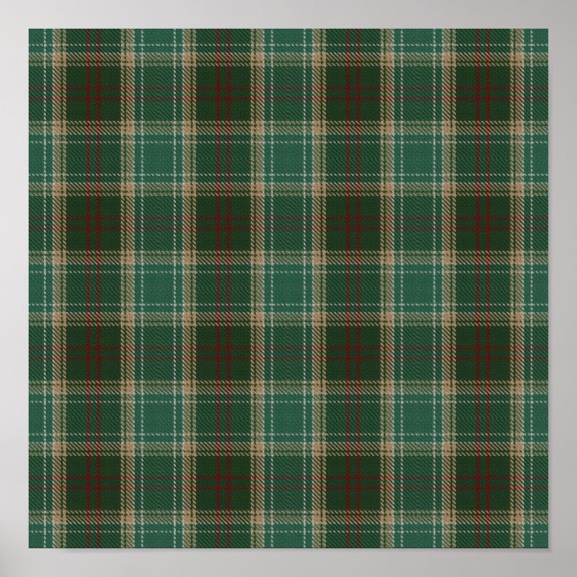 Poster State Tartan - Michigan - Téléchargement numérique (Devant)