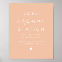 Station de glace LEAH Vibrant Pastel Orange Cute