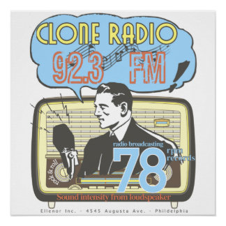 Poster Station de radio Ad