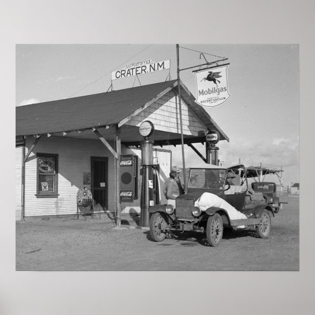 Poster Station de remplissage du Nouveau-Mexique, 1936. P (Devant)