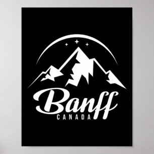 Poster Station de ski de Banff Canada Ski Snowboard