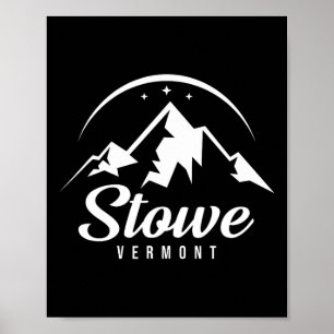 Poster Station de ski de Stowe Vermont Ski Snowboard