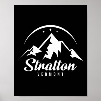 Poster Station de ski de Stratton Vermont Ski Snowboard