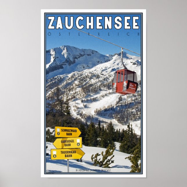 Poster Station de ski de Zauchensee (Devant)