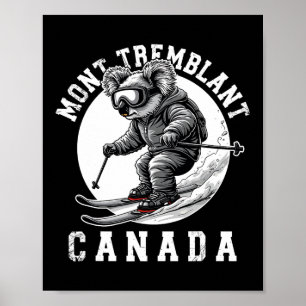 Poster Station de ski Mont Tremblant Canada Québec Koa