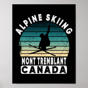 Poster Station de ski Mont Tremblant Canada Québec Souven