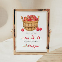 Station d'enveloppe Baby shower de panier de pomme